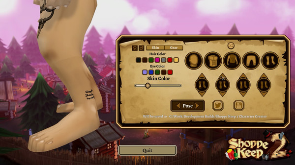 Shoppe Keep 2 Character Creator Preview-游戏截图