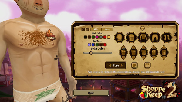 Shoppe Keep 2 Character Creator Preview-游戏截图