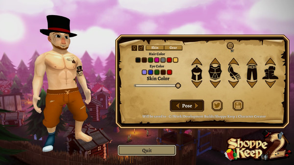 Shoppe Keep 2 Character Creator Preview-游戏截图