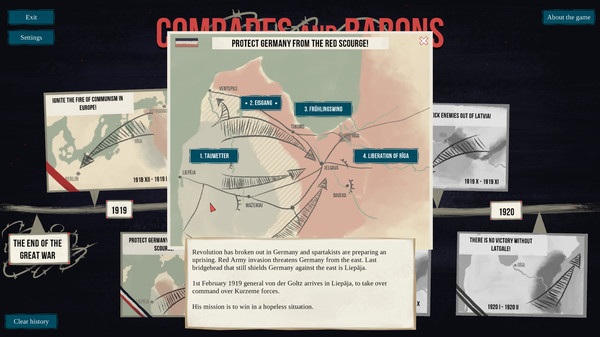 Comrades and Barons: Solitaire of Bloody 1919 requirements