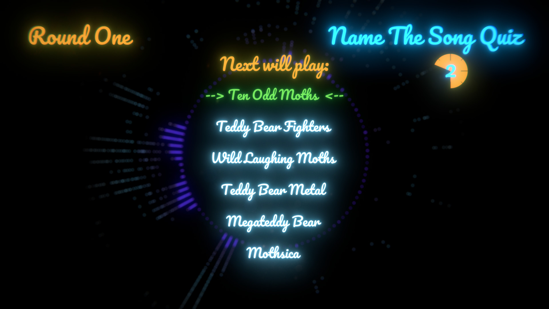 The name game. Song name. Steam Quiz. Name game.