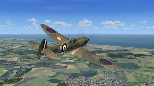 Скриншот из FSX Steam Edition: Dunkirk Spitfire Add-On