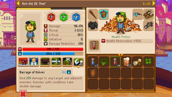 Скриншот из Knights of Pen and Paper 2: Free Edition