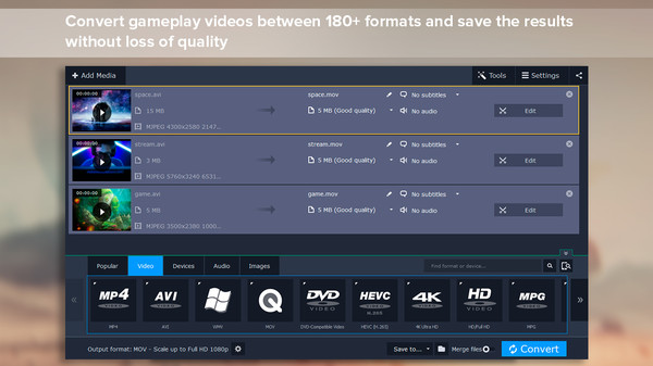 Movavi Video Suite 17 - Video Making Software - Video Editor, Video Converter, Screen Capture, and morefor windows and Linux 1