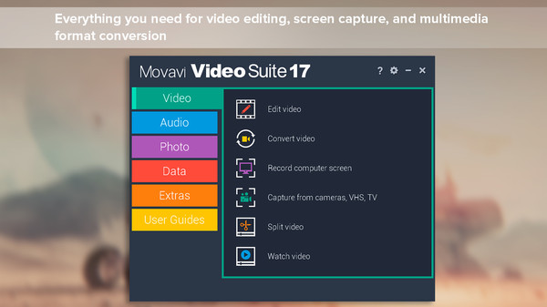 Movavi Video Suite 17 - Video Making Software - Video Editor, Video Converter, Screen Capture, and more Steam