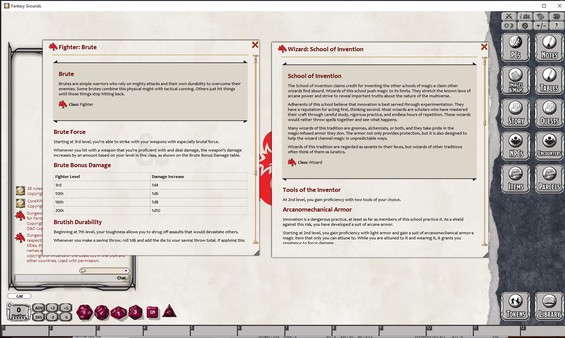 Скриншот из Fantasy Grounds - D&D: Unearthed Arcana
