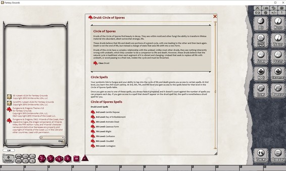 Скриншот из Fantasy Grounds - D&D: Unearthed Arcana