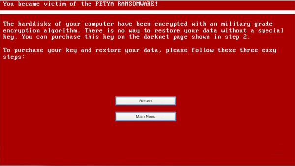 Virus Petya recommended requirements