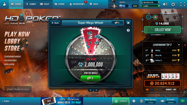 Скриншот из HD Poker