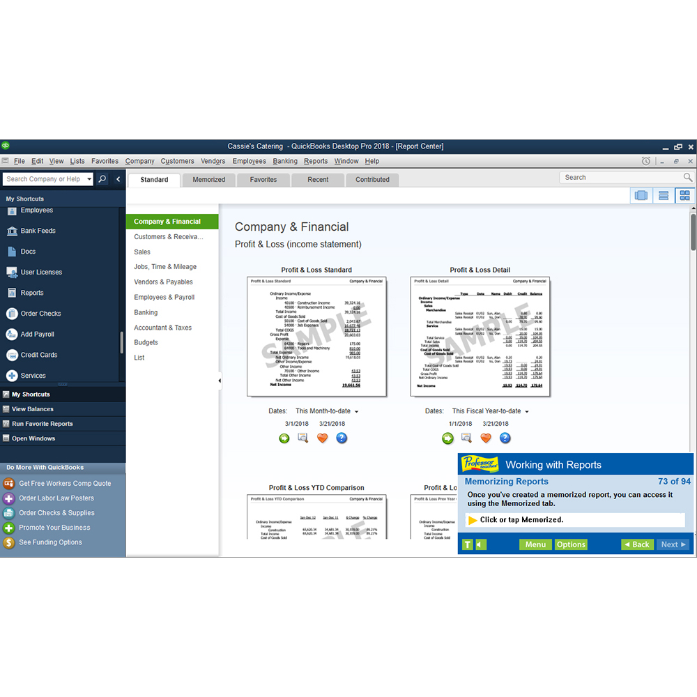 quickbooks 2018 desktop a complete course