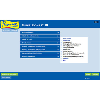Скриншот из Professor Teaches QuickBooks 2018