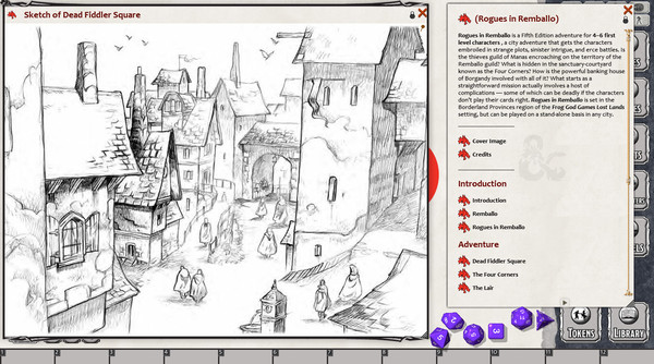 Скриншот из Fantasy Grounds - Rogues in Remballo (5E)