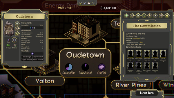 Скриншот из The Commission: Organized Crime Grand Strategy