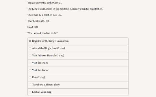 The Great Tournament game for Linux 1