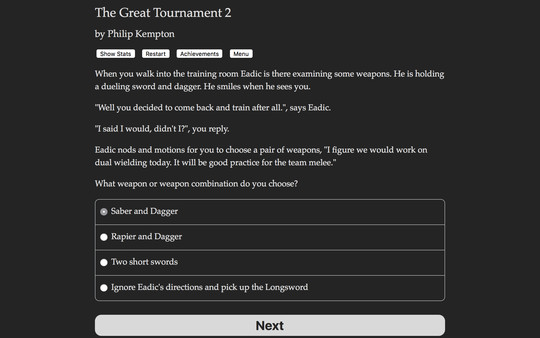 The Great Tournament 2 requirements