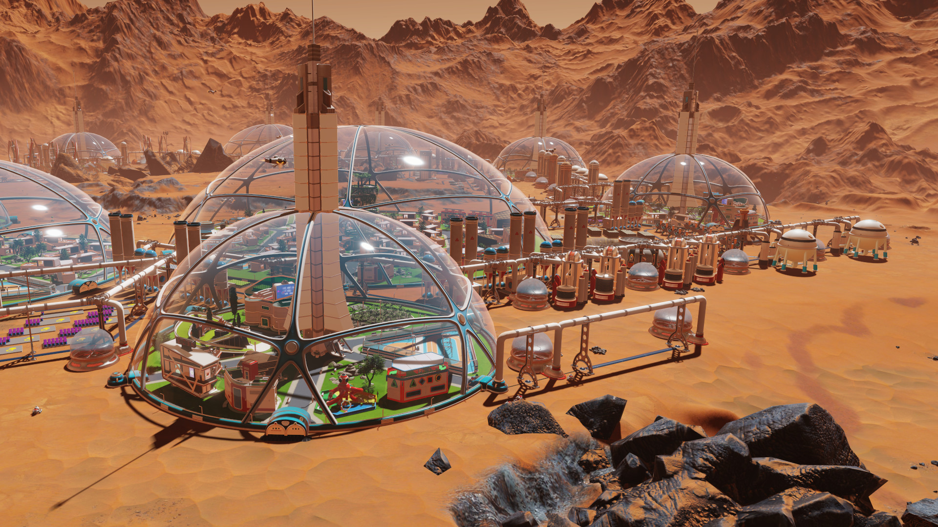 Surviving mars: stellaris dome set of power