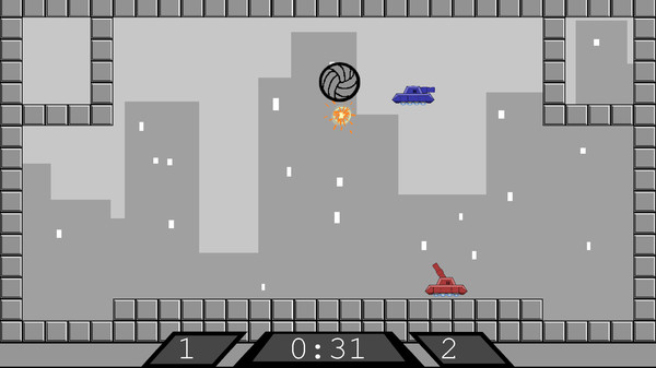 Tank Ball game for Linux 1