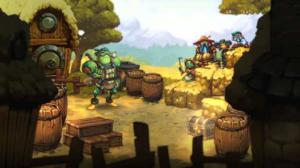 Скриншот из SteamWorld Quest: Hand of Gilgamech