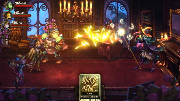 Скриншот из SteamWorld Quest: Hand of Gilgamech