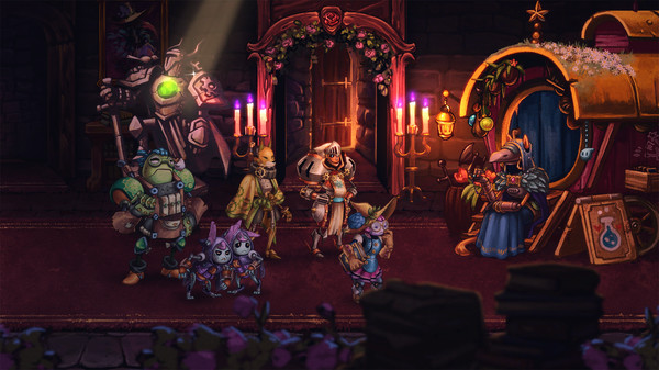 Скриншот из SteamWorld Quest: Hand of Gilgamech