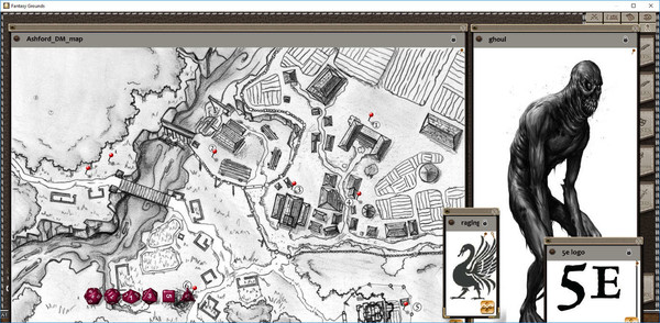 Скриншот из Fantasy Grounds - Village Backdrop: Ashford (5E)