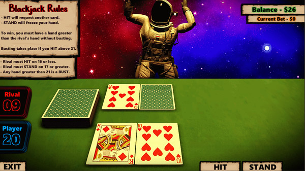 Blackjack In Space requirements