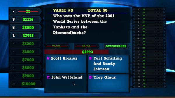 Trivia Vault Baseball Trivia requirements