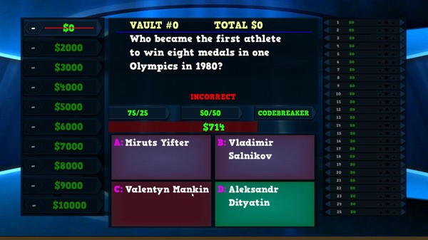 Trivia Vault Olympics Trivia minimum requirements