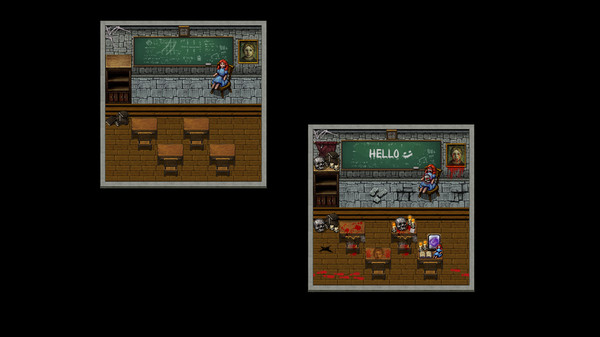 Скриншот из RPG Maker MV - Haunted School Tiles