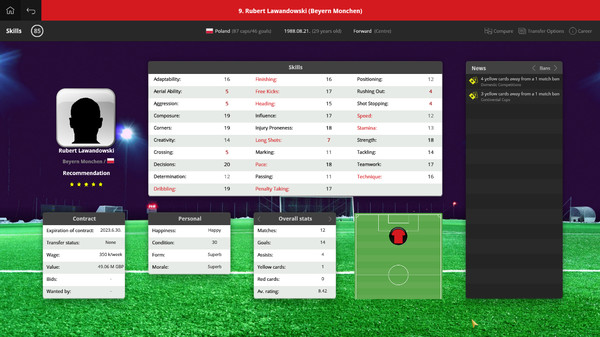 Скриншот из Global Soccer: A Management Game 2018