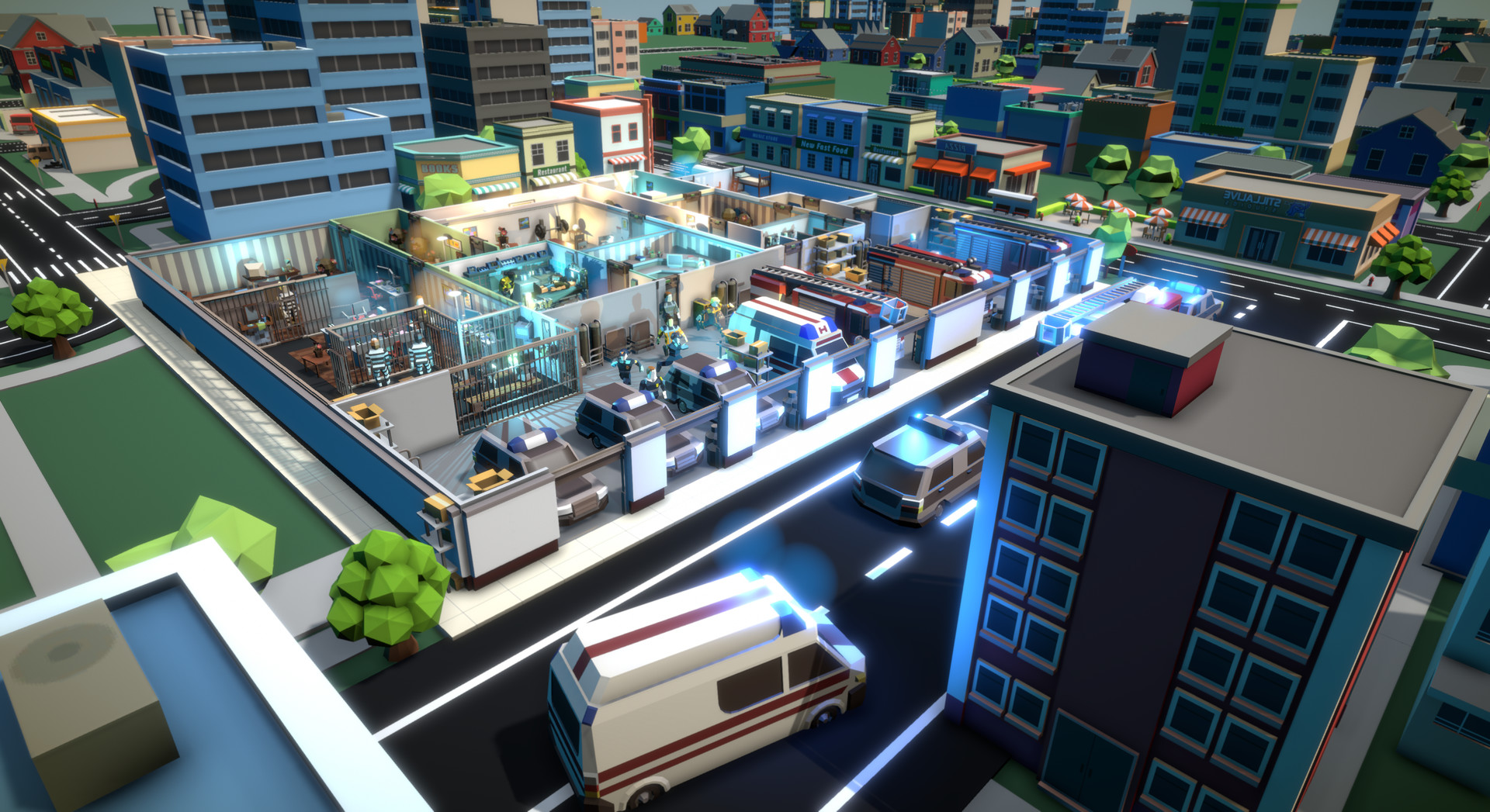 Rescue Hq The Tycoon On Steam - building a fast food restaurant in roblox fast food tycoon 1