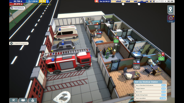 Rescue HQ - The Tycoon game for windows Pc 1
