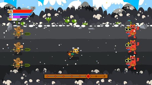 Ninjin: Clash of Carrots game for Linux 1