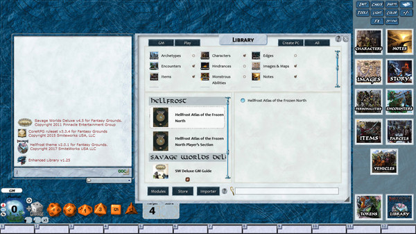 Скриншот из Fantasy Grounds - Hellfrost: Atlas of the Frozen North (Savage Worlds)