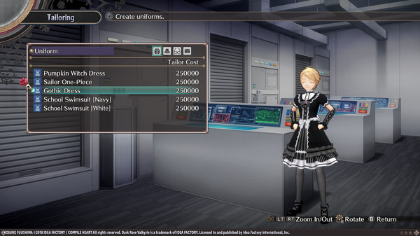 Скриншот из Dark Rose Valkyrie: Extra Costumes Set