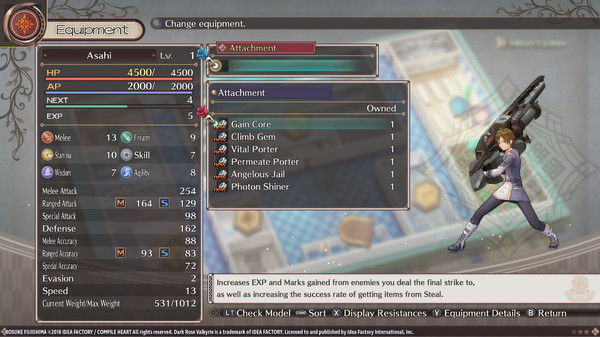 Скриншот из Dark Rose Valkyrie: Extra Equipment Set