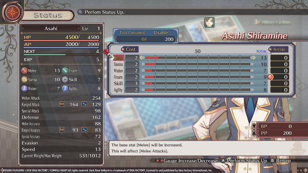 Скриншот из Dark Rose Valkyrie: ACID Special Provision Pack Set