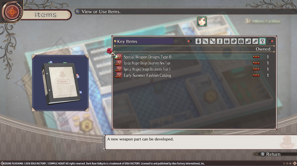 Скриншот из Dark Rose Valkyrie: ACID Special Provision Pack Set