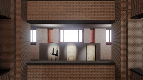 Скриншот из Larkin building by Frank Lloyd Wright