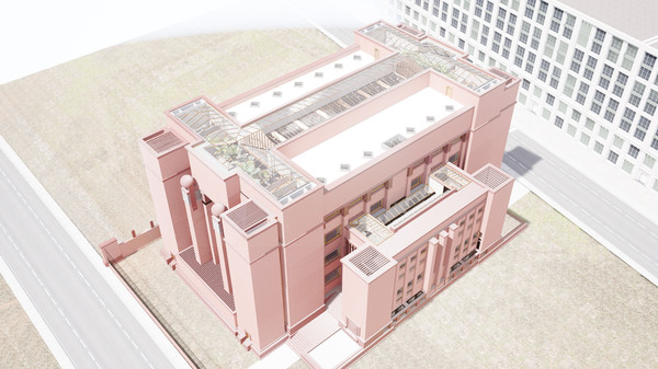 Скриншот из Larkin building by Frank Lloyd Wright