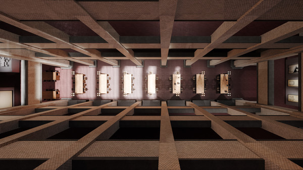 Скриншот из Larkin building by Frank Lloyd Wright