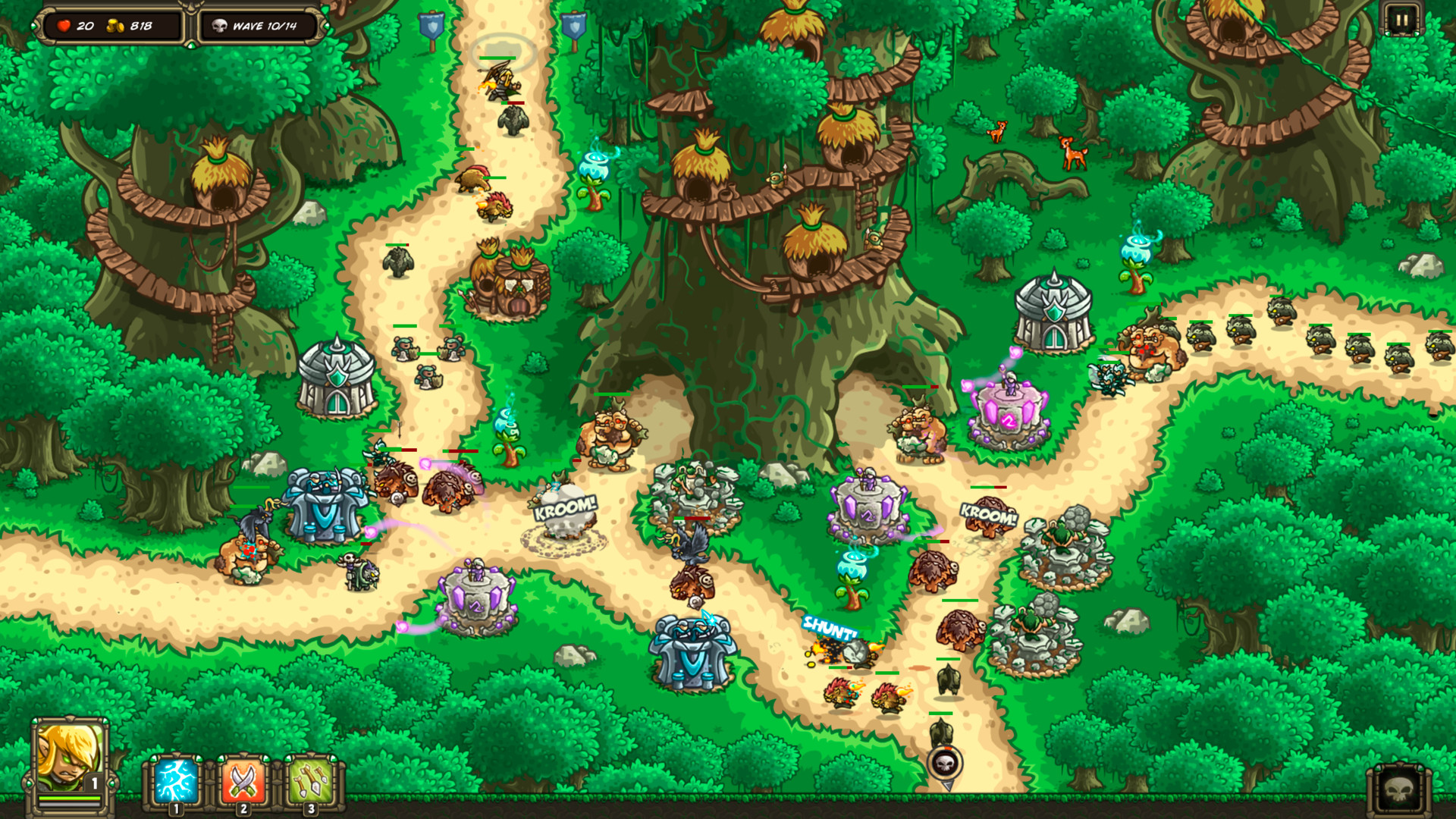 what is the circle in kingdom rush frontiers 2