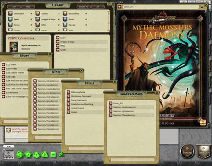 Скриншот из Fantasy Grounds - Mythic Monsters #31: Daemons (PFRPG)