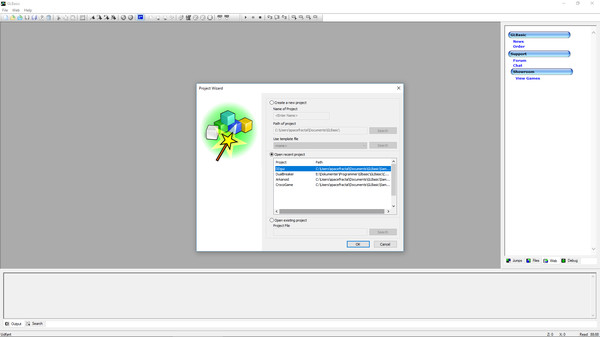 Скриншот из GLBasic SDK