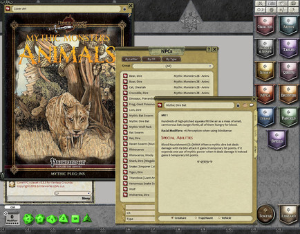 Скриншот из Fantasy Grounds - Mythic Monsters #28: Animals (PFRPG)