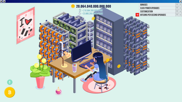 Скриншот из Cryptocurrency Clicker