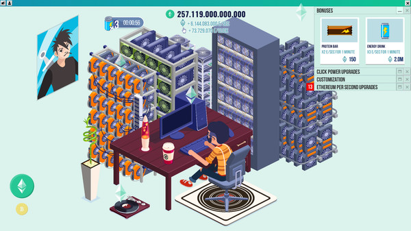 Скриншот из Cryptocurrency Clicker