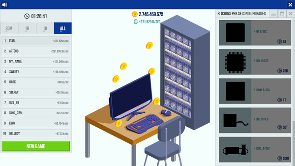 Cryptocurrency Clicker
