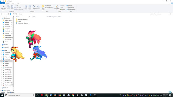 Скриншот из Desktop Mascot Engine