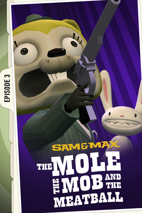 Steam portrait for Sam & Max 103: The Mole, the Mob and the Meatball.
